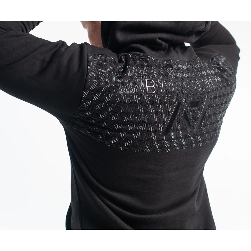 A7 Bar Grip Hoodie Men S Black Powerlifting Sweatshirt Textured Back Logo EUC - Picture 7 of 9